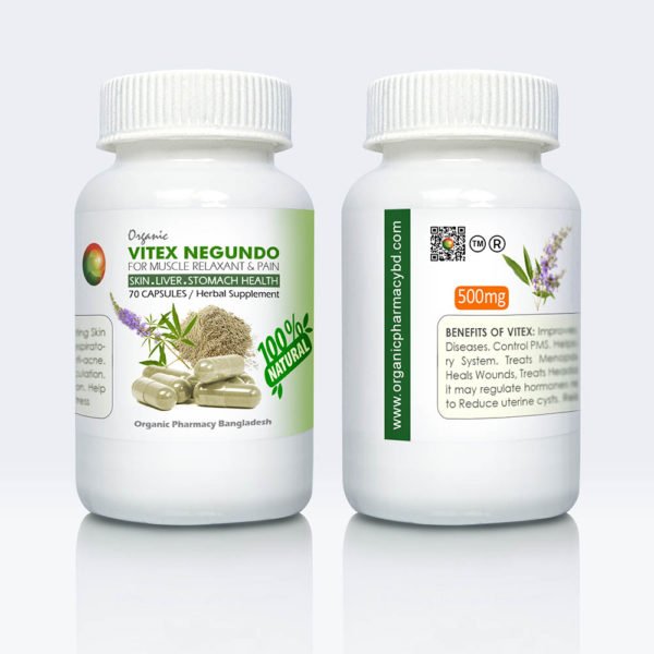 Vitex Capsules 70pcs [500mg] – Organic Pharmacy Bangladesh.com